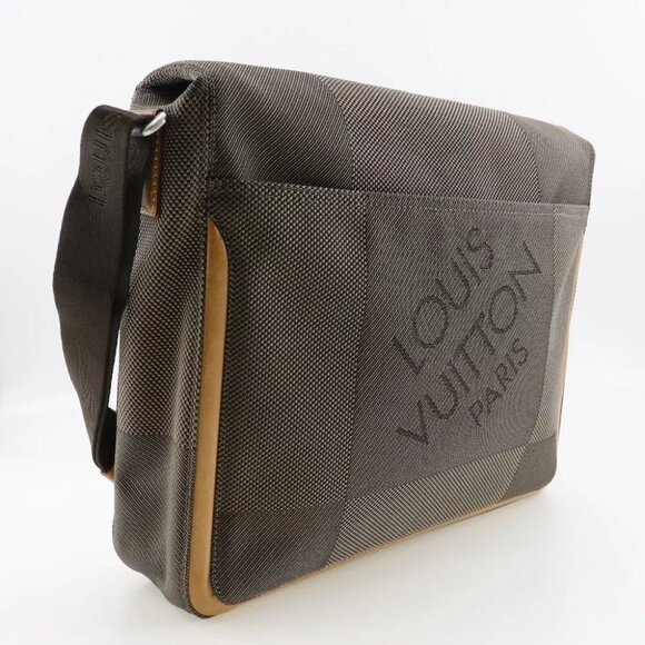LOUIS VUITTON Messager Shoulder Bag M93030 Tail Brown Damier Jean Canvas mens - Picture 10 of 12